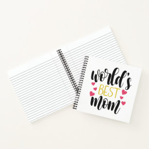 World's Best Mum Mother's Day   Notebook