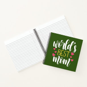 World's Best Mum Mother's Day   Notebook