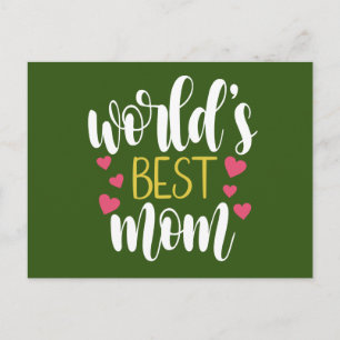 World's Best Mum Mother's Day Postcard