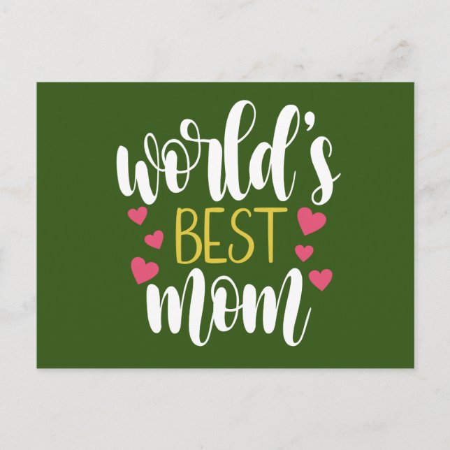 World's Best Mum Mother's Day | Postcard (Front)