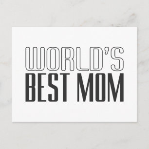 World's Best Mum Mother's Day Postcard