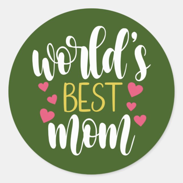 World's Best Mum Mother's Day | Sticker (Front)
