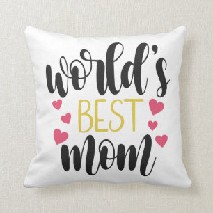 World's Best Mum Mother's Day   Throw Pillow