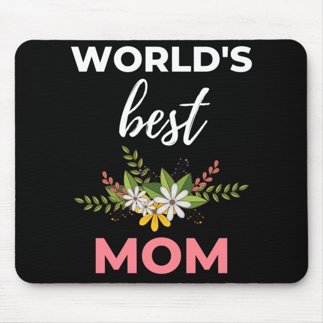 World's Best Mum Mouse Mat (Front)