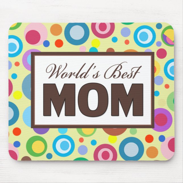 World's Best Mum Mouse Mat (Front)