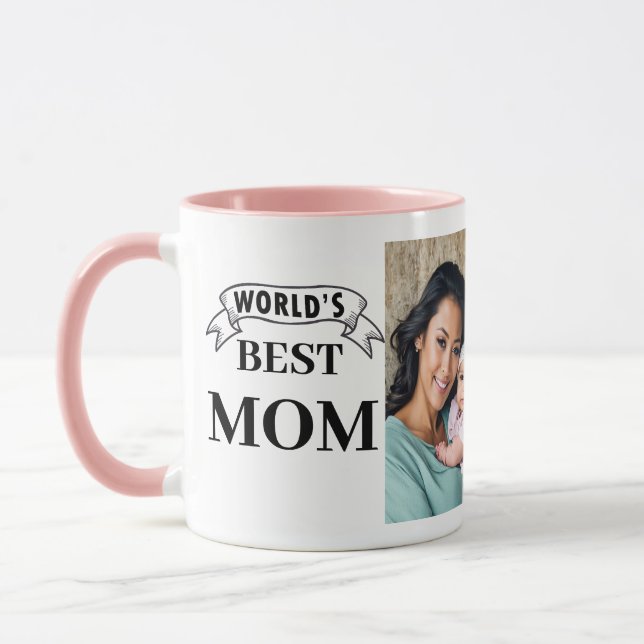Worlds Best Mum Mug - Trendy Personalised Gift (Left)