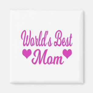 World's Best Mum Pink Magnet