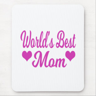 World's Best Mum Pink Mouse Mat