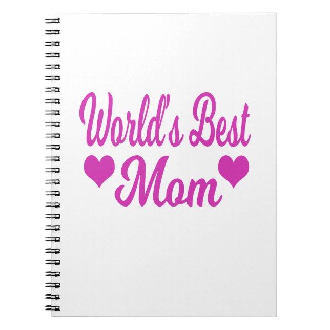 World's Best Mum Pink Notebook (Front)