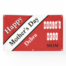 Worlds Best Mum Red