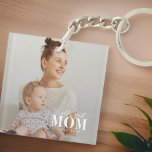 World's Best Mum Since 20XX Modern Photo Key Ring<br><div class="desc">This simple and modern design is composed of sans serif and playful cursive typography and add a custom photo.</div>