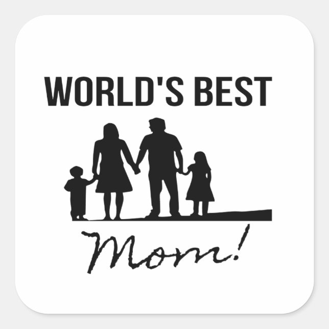 world's best mum Sticker (Front)