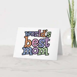 Worlds Best Mum T-Shirts & Gifts Card