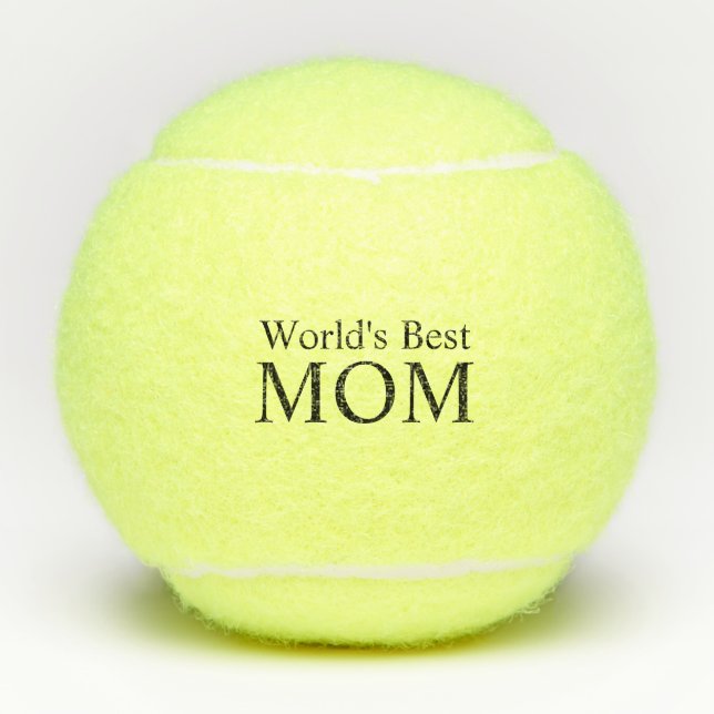 World's Best Mum Tennis Balls (Front)