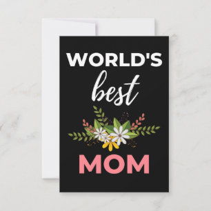 World's Best Mum Thank You Card