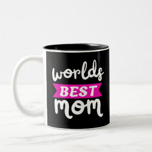 worlds best mum Two-Tone coffee mug