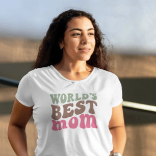 World's best mum typography cute trendy T-Shirt