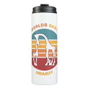 Worlds Best Mummy, Giraffes Thermal Tumbler