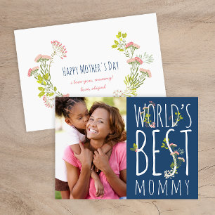 World's Best Mummy Mother's Day Photo Card