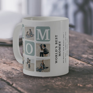 World's Best Mummy' Photo Collage Coffee Mug