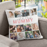 Worlds Best Mummy | Photo Collage Cushion<br><div class="desc">Are you searching for the perfect Mother's Day gift? Look no further than this unique 12-photo collage pillow! Show your love and appreciation for the special mothers, mummy, mothers, mamas, mums, mummy, and step or bonus parents in your life. Customise the pillow with a template that reads "World's Best Mummy"...</div>