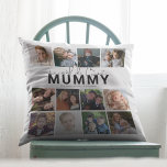 Worlds Best Mummy | Photo Collage Cushion<br><div class="desc">Are you searching for the perfect Mother's Day gift? Look no further than this unique 12-photo collage pillow! Show your love and appreciation for the special mothers, mummy, mothers, mamas, mums, mummy, and step or bonus parents in your life. Customise the pillow with a template that reads "World's Best Mummy"...</div>