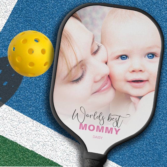 Worlds Best Mummy | Photo Pickleball Paddle (Creator Uploaded)