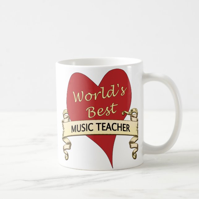 World's Best Music Teacher Coffee Mug (Right)
