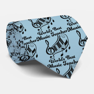 World's Best Music Teacher Gift Tie