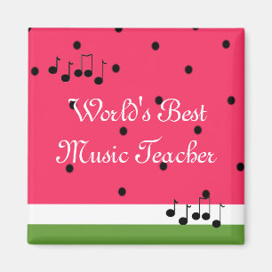 World's Best Music Teacher Magnet