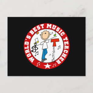 World's Best Music Teacher Postcard