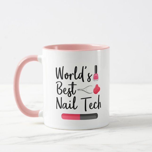 World's best nail tech mug (Left)