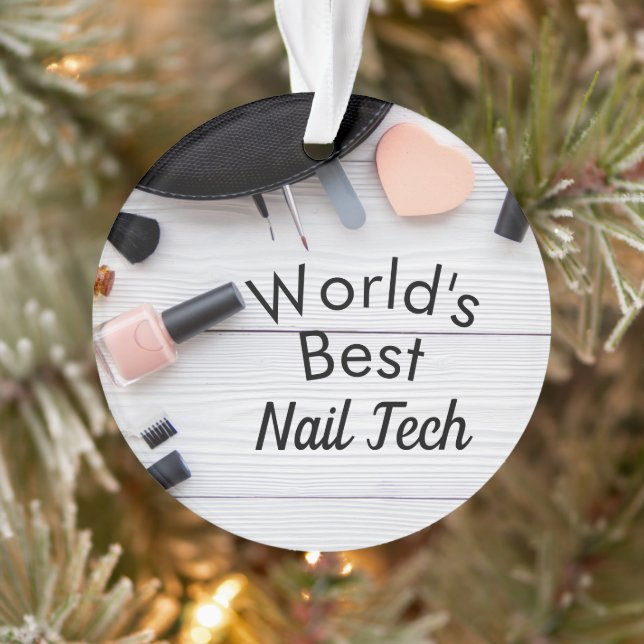 World's best Nail technician ornament (Tree)