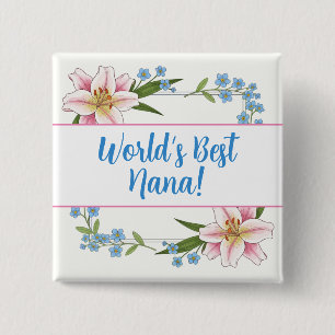 World's best nana pin