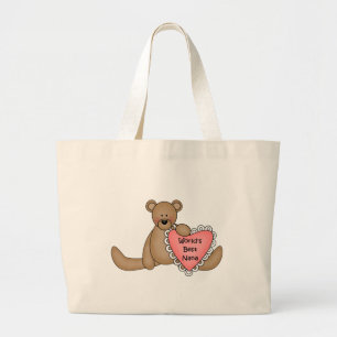 World's Best Nana totebag Large Tote Bag