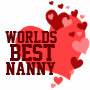 Worlds Best Nanny Personalised Tote Bag - 8.25 Worlds Best Nanny Personalised Tote Bag