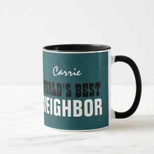 World's Best NEIGHBOR Teal V241C Mug