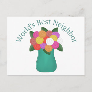 World's Best Neighbour Gifts and Tees Postcard