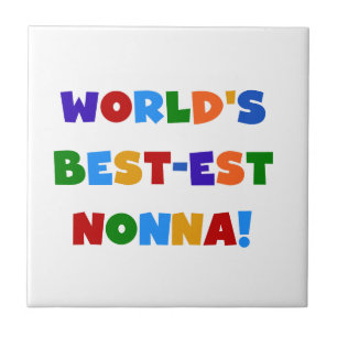 World's Best Nonna Bright Colours T-shirts and Gif Tile