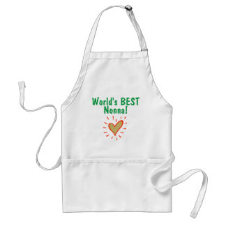 World's Best Nonna Italian red, white, green Standard Apron