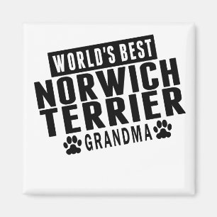 World's Best Norwich Terrier Grandma Magnet