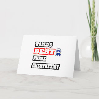 World's Best Nurse Anaesthetist Card