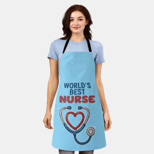 World's Best Nurse Appreciation Gift Cute Stetho Apron