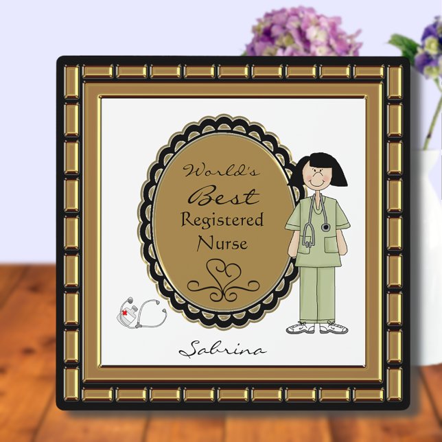 World's Best Nurse Female Plaque (Creator Uploaded)