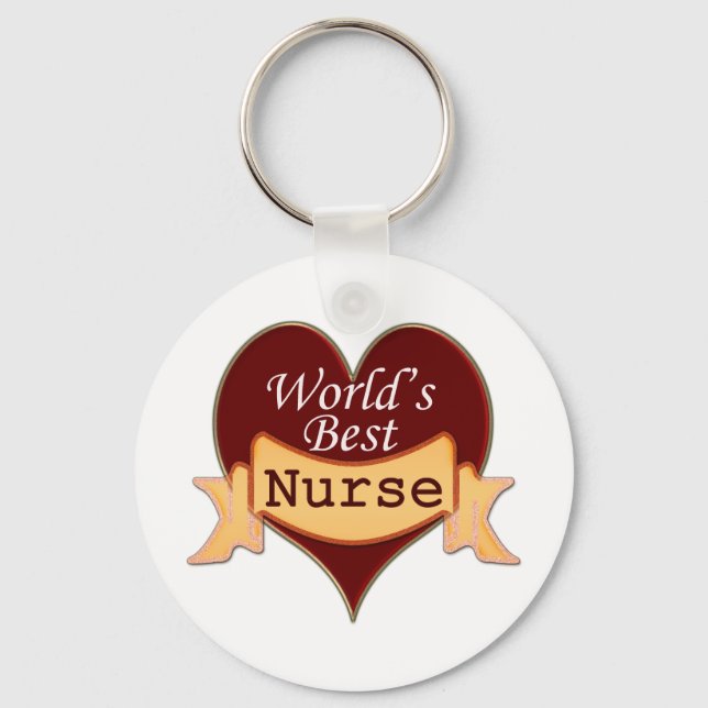 World's Best Nurse Key Ring (Front)