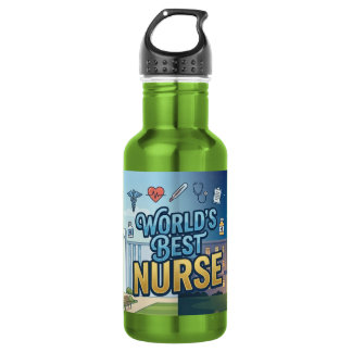 Worlds Best Nurse Travel Mug 532 Ml Water Bottle