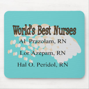 "World's Best Nurses" --Hilarious Nurse Gifts Mouse Mat