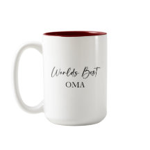 World's Best Oma & Most Loved Personalised Mug