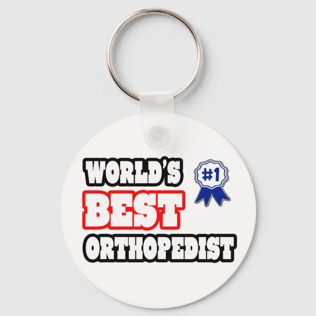 World's Best Orthopaedist Key Ring (Front)