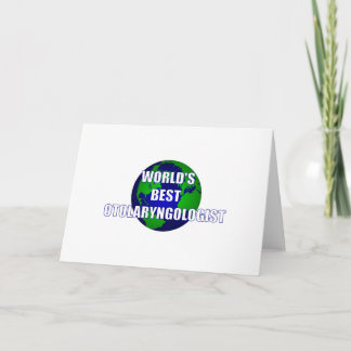 World's Best Otolaryngologist Card